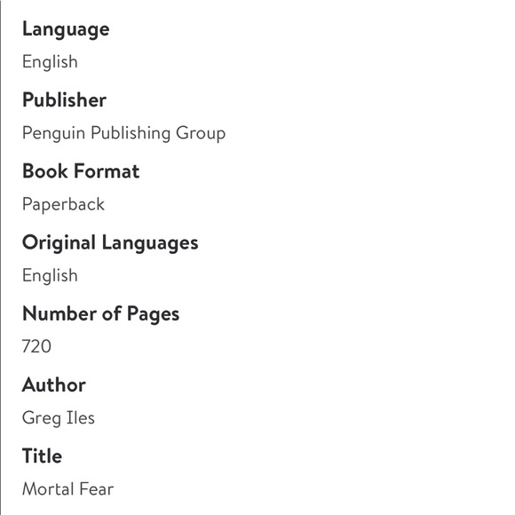 Mortal Fear by Greg Iles - paperback book suspense, thriller. - Picture 10 of 12